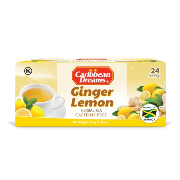 Caribbean Dreams Ginger Lemon Tea Bag 24s