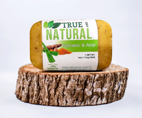 True & Natural Soap Tumeric & Aloe 115g